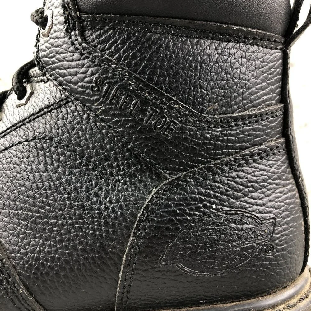 Dickies Men's Size 10.5 Prowler Black Leather Steel Toe Slip Resistant Work Boot